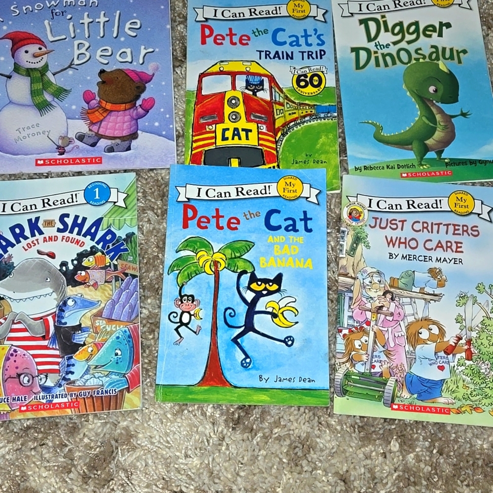 Children's Book Set with Colorful Covers Set Of 6